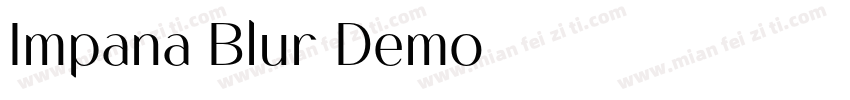 Impana Blur Demo字体转换